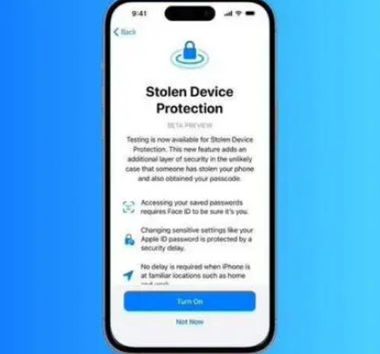 建水苹果授权维修店分享被盗设备保护功能开启方法 