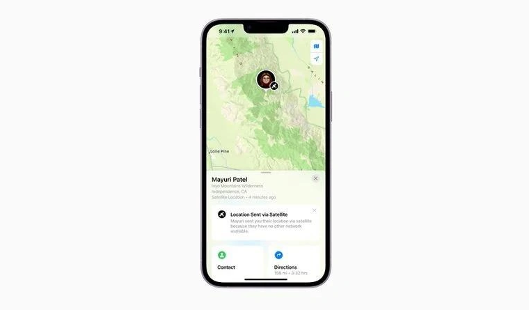 建水苹果14维修分享iPhone14系列中 FindMy功能通过卫星分享位置方法教程 