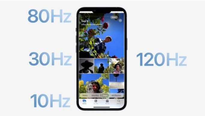 建水苹果14维修分享iPhone 14有高刷吗 